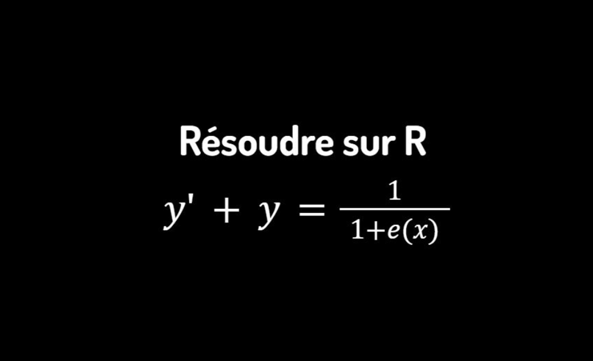 Technique pour résoudre une équation différentielle