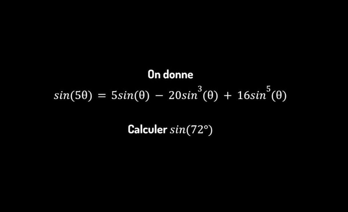 Petite équation sympathique